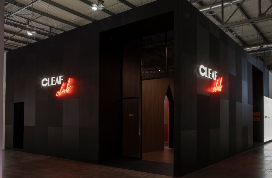 Cleaf booth at Milano Salone del Mobile 2022