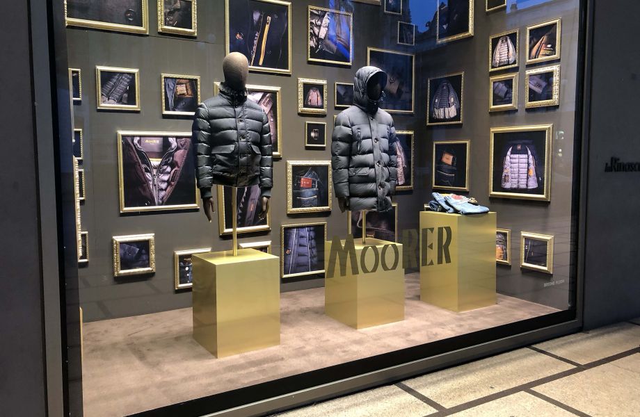 Moorer showcase in Rinascente, Milan